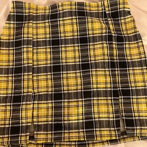 H&M plaid mini skirt
